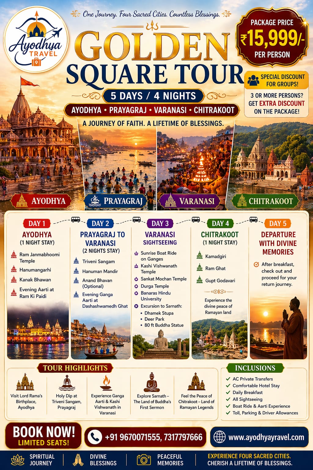 Golden Square Tour (5 Days & 4 Nights)