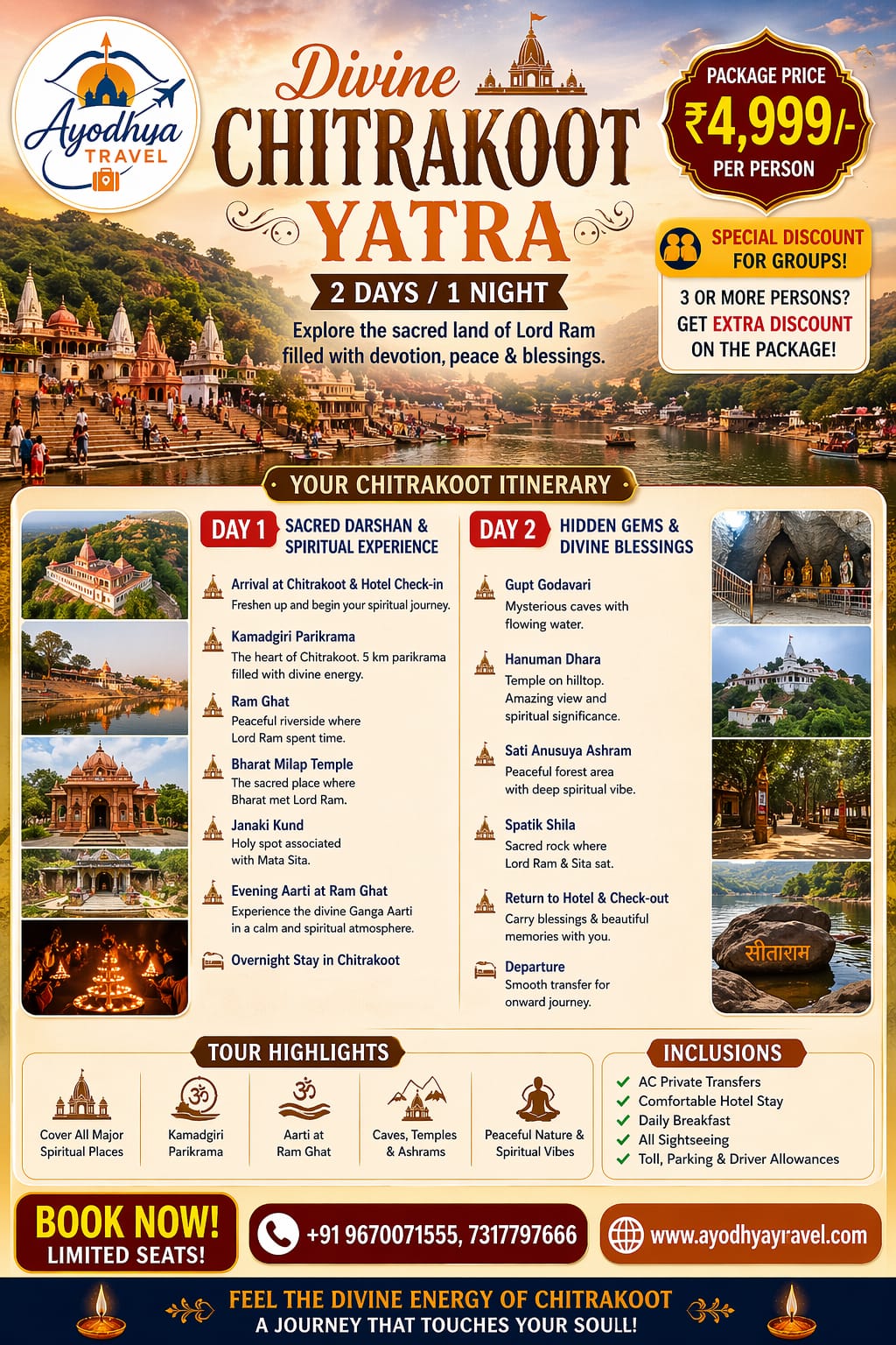 Divine Chitrakoot Retreat (2 days & 1 Night)